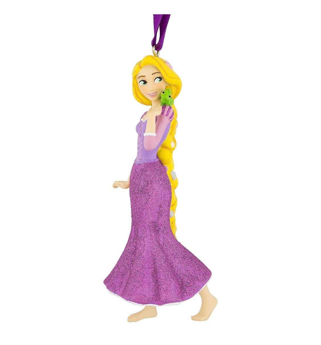 Disney Parks Rapunzel with Pascal 3D Glitter Christmas Ornament New