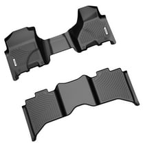 RVNI All-Weather TPE Rubber Front and Rear For 2013-2018 Dodge Ram 1500 2500 3500 Crew Cab/2019-2024 Ram 1500 Classic Floor Mats Set