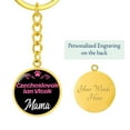 thumbnail image 5 of Dog Mom Keyring Czechoslovakian Vlcak Mama Circle Keychain Stainless Steel or 18k Gold, 5 of 12