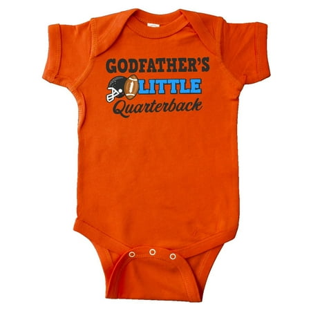 

Inktastic Godfathers Little Quarterback with Football and Helmet Gift Baby Boy or Baby Girl Bodysuit