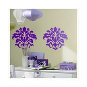 RoomMates RMK1323GM Pink Damask Peel & Stick Wall Decals