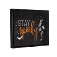 thumbnail image 3 of Stupell Industries Stay Spooky Skeleton Holiday Painting Black Floater Framed Art Print Wall Art, 21 x 17, 3 of 9