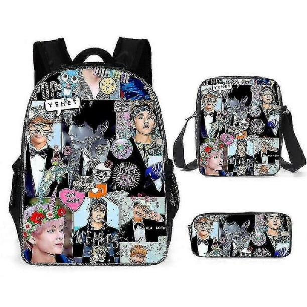 Bts Boy's And Girl's Backpacks Student School Bags Travel Bags Computer Bags-13
