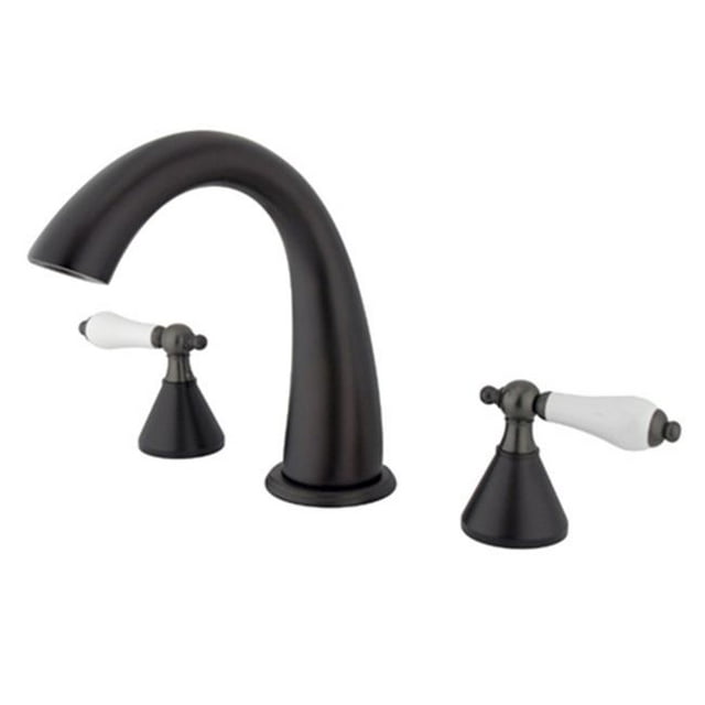 Kingston Brass KS2365PL 8 Inch -18 Inch Widespread Roman Tub Filler - Oil Rubbed Bronze