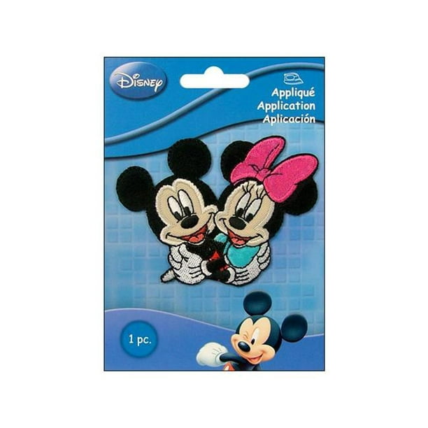 Wrights Disney Mickey Mouse Iron-On Applique-Mickey & Minnie 193 3284-001