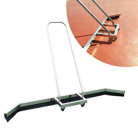 Fichiouy Tennis Court Surface Water Remover Rubber Strip Court Squeegee Sweeper Pusher Aluminium