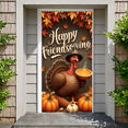 thumbnail image 6 of Autumn Leaves Happy Friendsgiving Turkey Banner Festive Pumpkin for Thanksgiving Party Indoor Celebration Fall Decor, 6 of 8