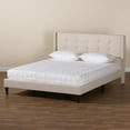 thumbnail image 5 of Baxton Studio Transitional Beige Fabric Upholstered Queen Size Platform Bed, 5 of 20