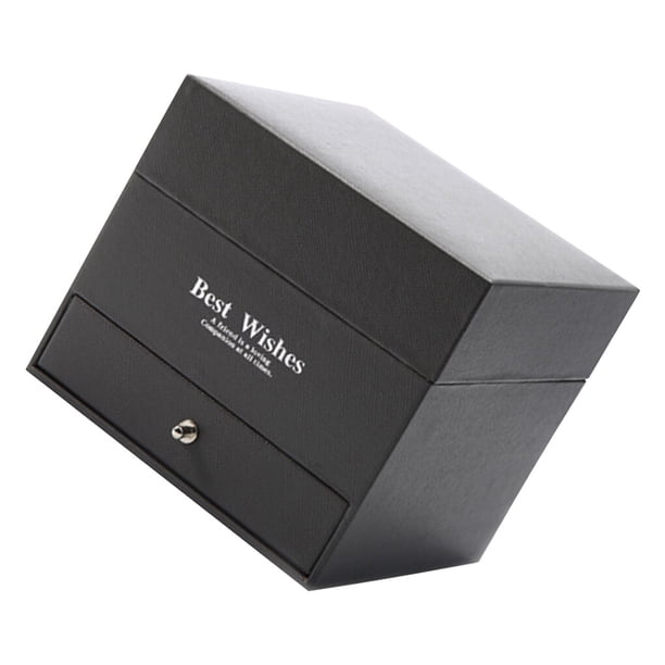 Naiovety Caja de regalo de flores de jabón, cajón de de doble capa, caja de regalo de rosas, organizador de joyas, boda, romántico, Kits de decoración para fiestas Rojo Caja de 12 cajones