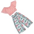thumbnail image 1 of Conjuntos de verano para niñas, 2 piezas de conjuntos de verano para niñas, conjuntos florales para niñas, conjuntos de ropa para niñas, lo mejor en su clase, 1 of 14