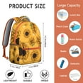 thumbnail image 6 of "Floral Sunflower Backpack for Work & School - Water-Resistant Fabric, Spacious Compartments, Stylish Wildflower Print, Comfortable for All-Day Wear", 6 of 6