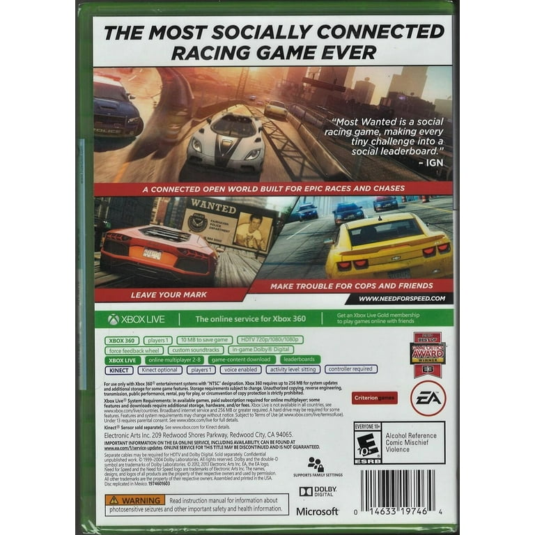 Electronic Arts Need for Speed: Most Wanted 2012, Platinum Hits