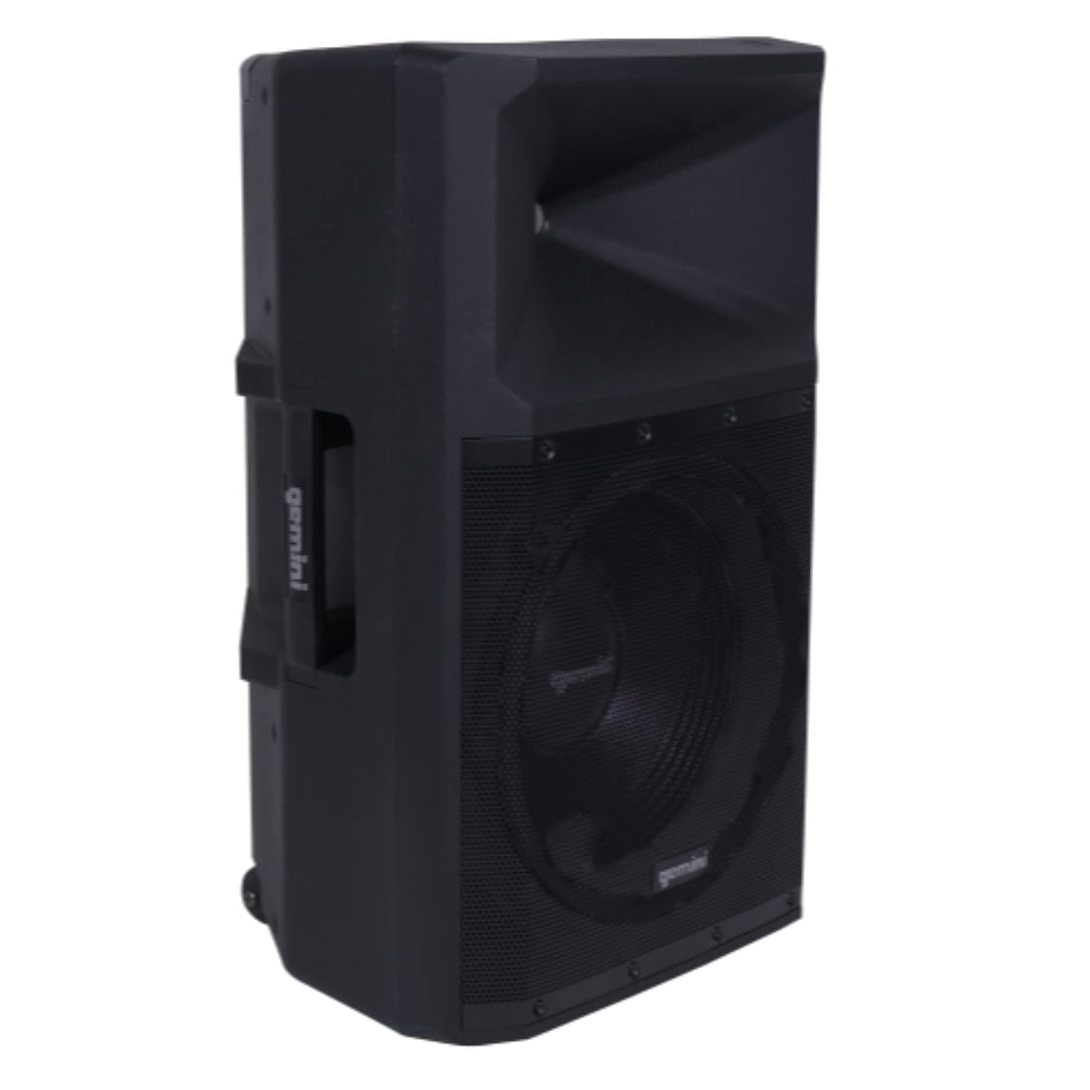 Gemini GSP-2200 15" Powered PA Speaker System with Bluetooth, Mic, 2200W Big DJ Speaker for Events and Parties