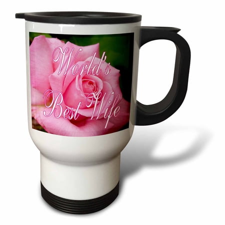3drose, Worlds Best Wife, 14oz Stainless Steel Travel Mug