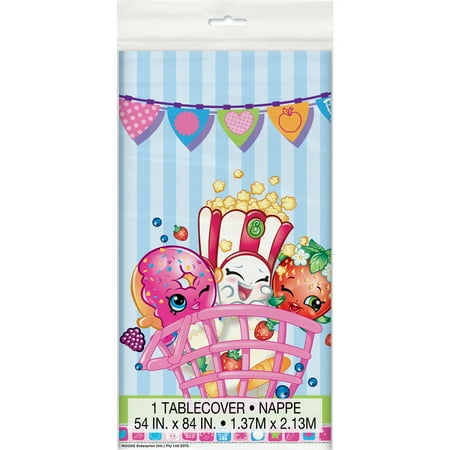 Plastic Shopkins Table Cover, 84" x 54
