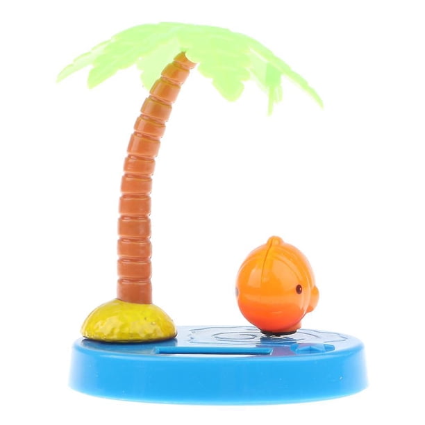Solar Powered Dancing Doll Fish With Coconut Palm Toy For Kids Toddlers ...