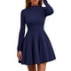 thumbnail image 1 of Vestido PRETTYGARDEN 2025 Azul Marino Manga Larga Acampanado XXL, 1 of 8