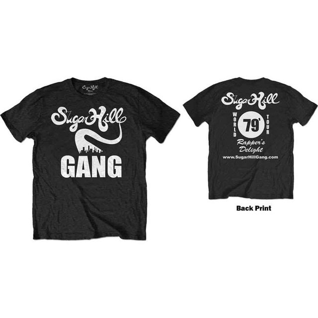 T-Shirt Unisexe The Sugar Hill Gang Rapper's Delight Tour (Impression au Dos)