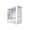 White, variant on MONTECH X5M - Micro ATX Gaming PC Case, High Airflow, 4x120mm ARGB Fans Pre-installed, Glass Side Panel, Carbon Fiber Print Accents, Black