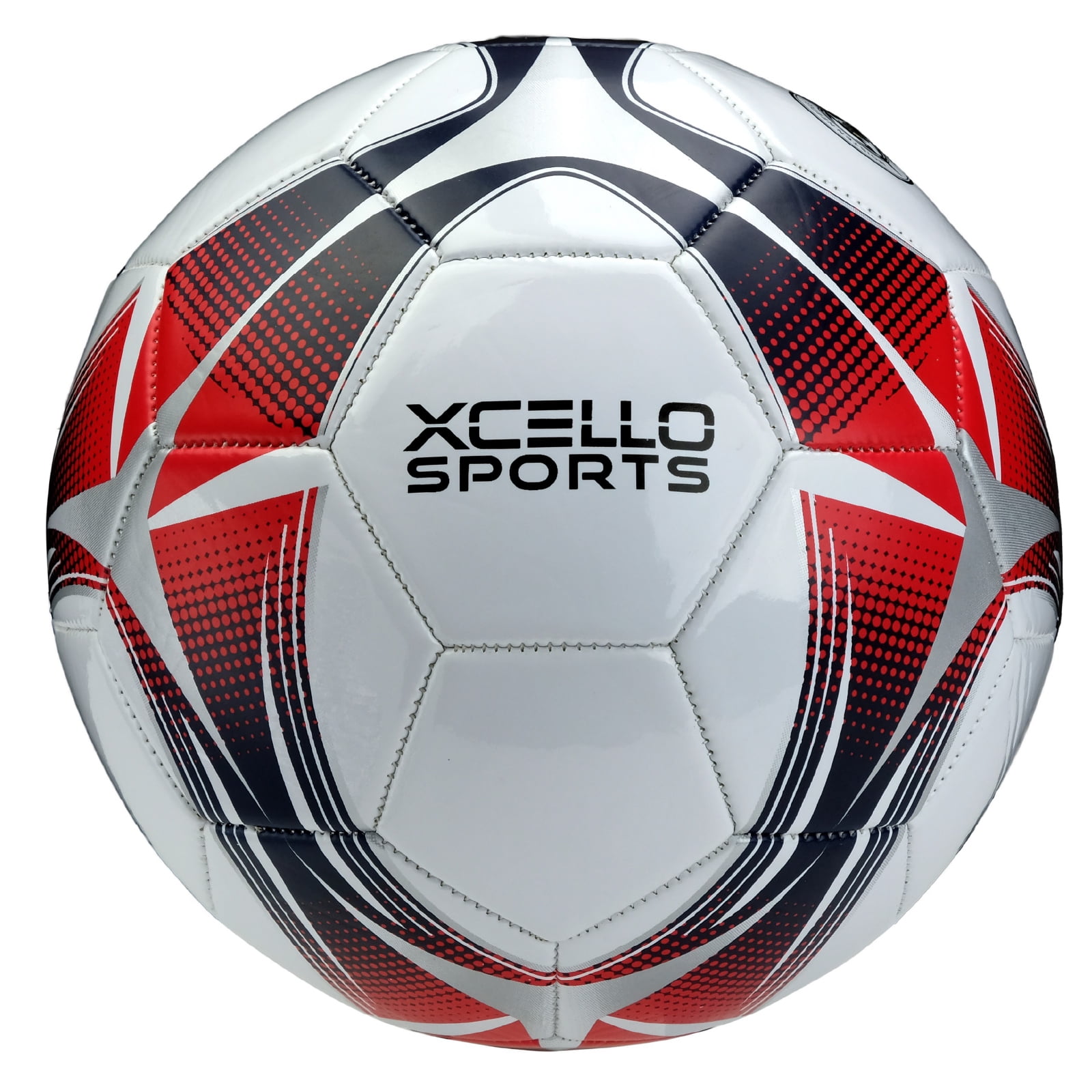 Xcello Sports Soccer Ball Size 4 with Pump, Youth Soccer Sports Ball, Multicolor, Size 4, Pack of 2