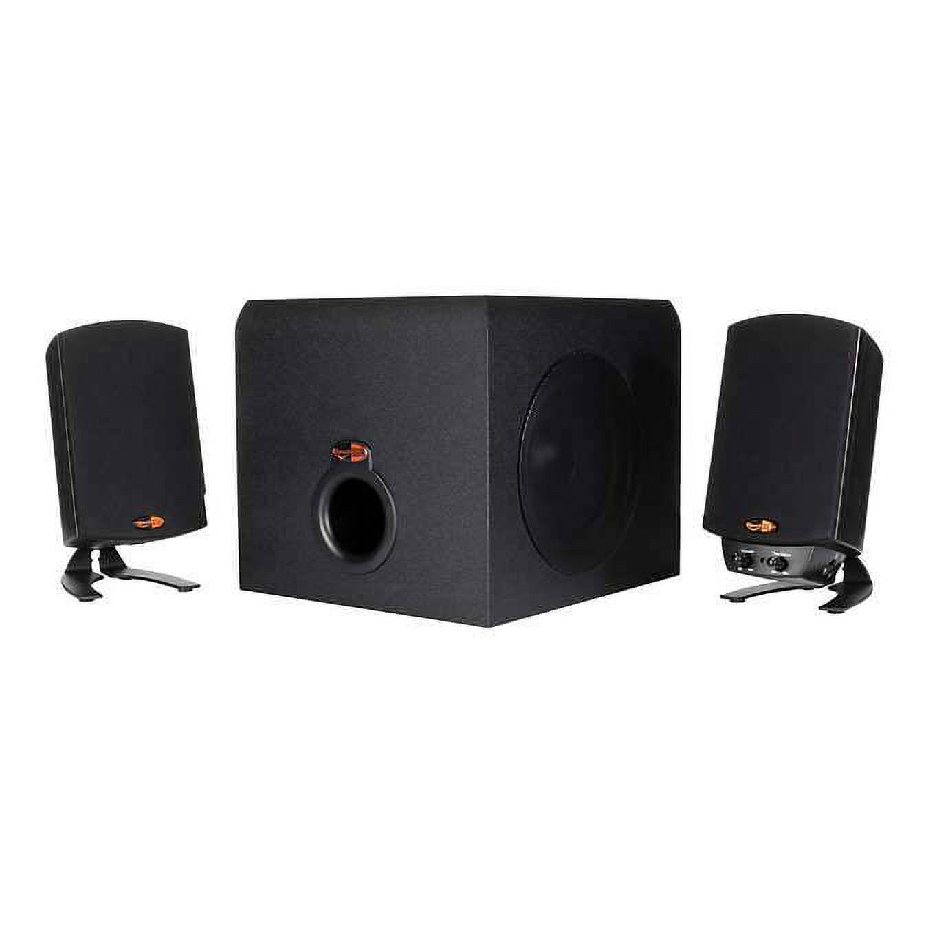 Klipsch ProMedia 2.1 Speaker System, 160 W RMS, Black - image 2 of 8