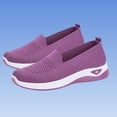 thumbnail image 5 of Wensltd Women Solid Mesh Walking Shoes Comfy Lightweight Slip On Round Toe Casual Shoes, 5 of 8