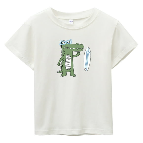 WEAIXIMIUNG Custom T-Shirts with Photo and Text Summer Toddler Boys Girls Short Sleeve Cartoon Prints Casual Tops for Kids Clothes