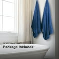 thumbnail image 4 of Green Essen 2 Pack Hand Towels 600 GSM Portable Ultra Soft Bath Towel Sets 15"x31"Highly Absorbent Bath Sheets Quick Dry Shower Towels for Bathroom Kitchen Spa Hotel Gym(Navy), 4 of 8
