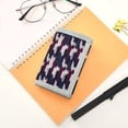 thumbnail image 7 of JIALIOU Nylon Trifold Card Wallet with ID Window Zipper Pocket for Men Women Teen Navy Blue Burgundy Houndstooth, 7 of 7