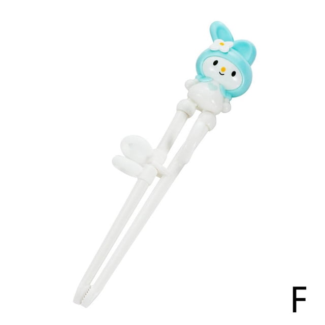 Palillos de práctica para bebés, lindos palillos de dibujos animados para niños, palillos de aprendizaje, entrenamiento de una o dos etapas, suplemento alimenticio, vajilla