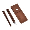 thumbnail image 1 of Palillos de viaje, cubiertos portátiles, plegables, con bolsa de almacenamiento, utensilios para exteriores para el hogar, la oficina y mochileros., 1 of 9