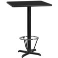 thumbnail image 3 of Flash Furniture 24" Square Laminate Top Pub Table in Mahogany, 3 of 4