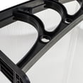 thumbnail image 3 of Window Awnings, SEGMART Polycarbonate Awnings and Canopies, Durable Door Canopy Awning Rain Shelter with Black Bracket, Outdoor Awnings for Rain UV, 39"x37.8" Awning for Patio Door Porch, LLL4444, 3 of 9