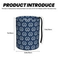 thumbnail image 3 of Wukai Navy Nautical Print Car Trash Can - Easy to Clean Hanging Garbage Bin - Removable Liner - Leak-Car Garbage Can - Waterproof Trash Can for Car and SUV, 3 of 7