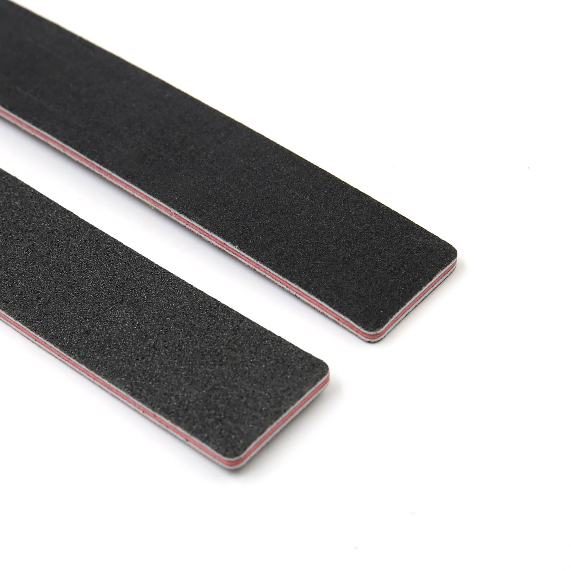 Unique Bargains 2pcs Black Straight Square Ends Double Sided Nail Art Sanding File