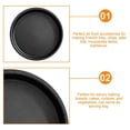 thumbnail image 3 of UPOUART 1Set Non-Stick Pizza Baking Pan Aluminum Alloy Deep Pizza Pan for Baking and Barbecue, 3 of 8
