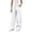 White, variant on Women's Loose Sports Pants, Solid Color Casual For Spring & Summer, Breathable Athleisure Trousers For Yoga & Gym Black 2XL