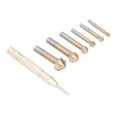 thumbnail image 3 of Fraise Trou Foret Bits, 7pcs Fraise Foret Centre Perforateur Outil Ensemble Trou Scie Centre Poinçon Kit Conception Révolutionnaire, 3 of 14