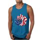 thumbnail image 1 of Tanques para Hombre para el Verano Solto Chaleco Impresión Deportivo Cuello Redondo, Casual, 1 of 3
