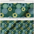 thumbnail image 2 of Soimoi Green Cotton Poplin Fabric Artistic Flower Mandala Printed Fabric 1 Yard 42 Inch Wide, 2 of 7