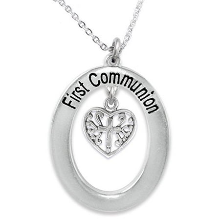 First Communion Cross Necklace - The Perfect Gift First Communion Hypoallergenic Children's Necklace, Safe-Nickel, Lead, & Cadmium Free!