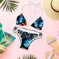 thumbnail image 6 of Flower Butterfly Women's Swim Suit Bikini Set 2-Pack with Detachable Sponge and Adjustable Strap for Beach and Pool Parties, 6 of 6