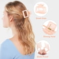 thumbnail image 3 of 6 PCS Hair Clips.Claw Clips for Thick Thin Hair. Hair Clips for Women Girls. 2" Square Claw Clips. Rectangle Hair Jaw Clips. Non-slip Banana Clips Claw Clamps Barretes. Hair, 3 of 5