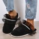thumbnail image 1 of Pantuflas de algodón con punta lateral de encaje de otoño e invierno para mantener calientes los zapatos de algodón de las mujeres de interior Wmkox8yii hj789, 1 of 3