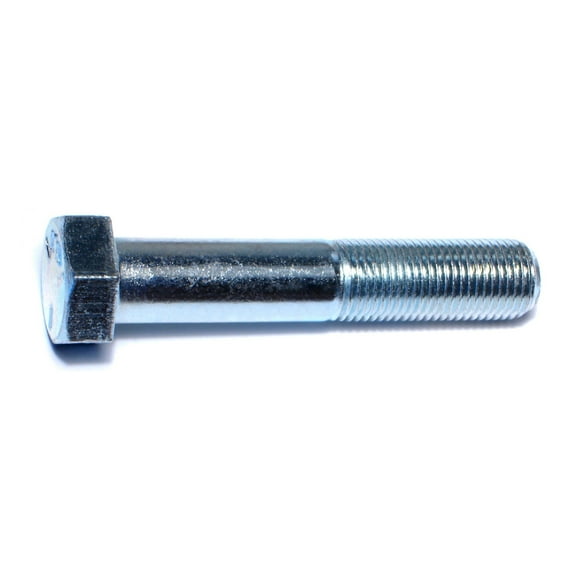 9/16"-18 x 3" Zinc Plated Grade 5 Steel Fine Thread Hex Cap Screws CSHS5-570