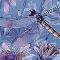 thumbnail image 5 of BCIIG Dragonfly Flowers Bathroom Decor Set with Hooks, Colorful Luxurious Graphic Print Polyester Fabric Fashion Shower Curtain, Waterproof Bathroom Decoration Chic Modern Design 60x72, 5 of 7