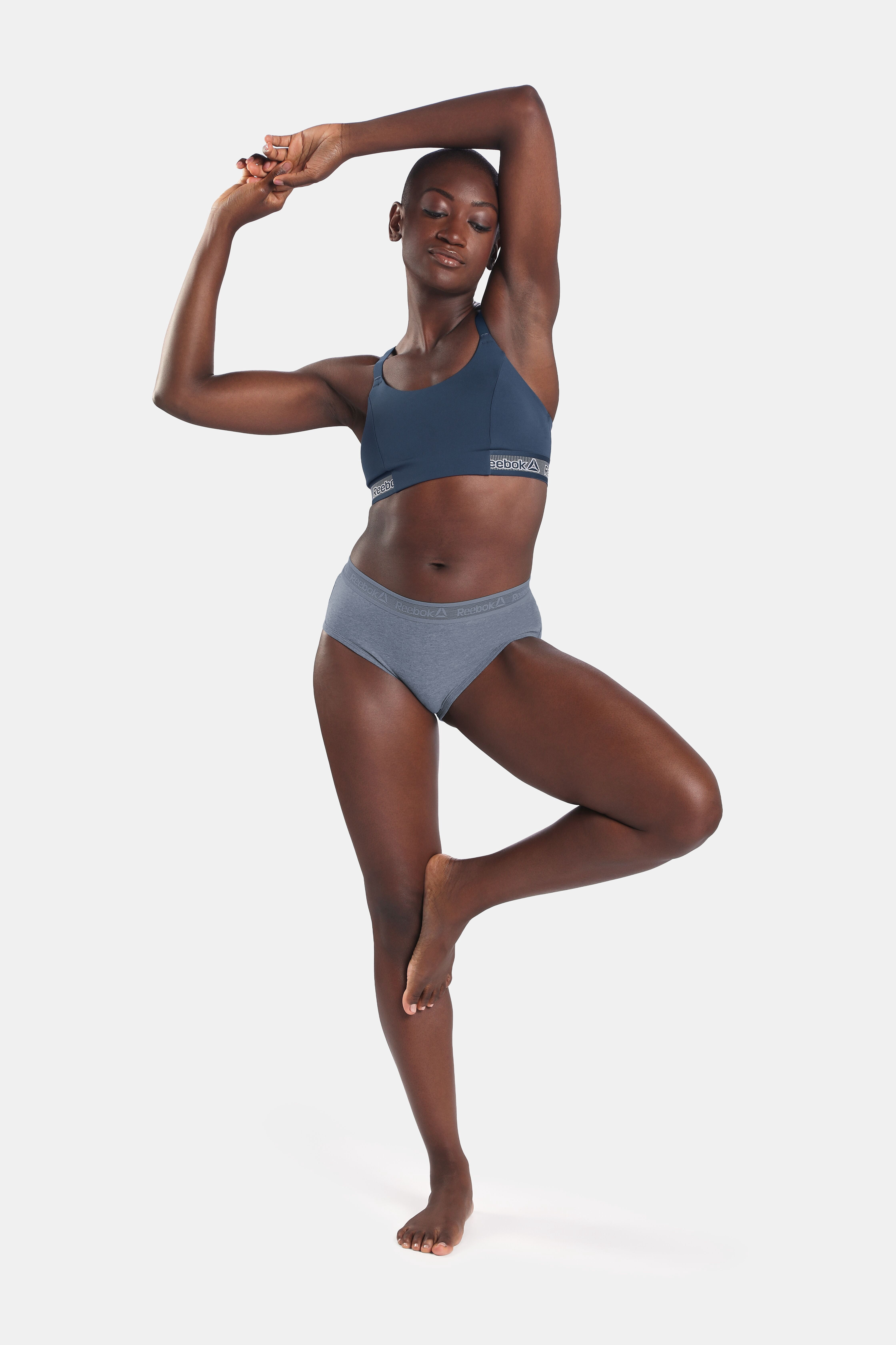 Reebok Women’s Performance Cotton Hipster Underwear, 3-Pack, Size S - 2XL
