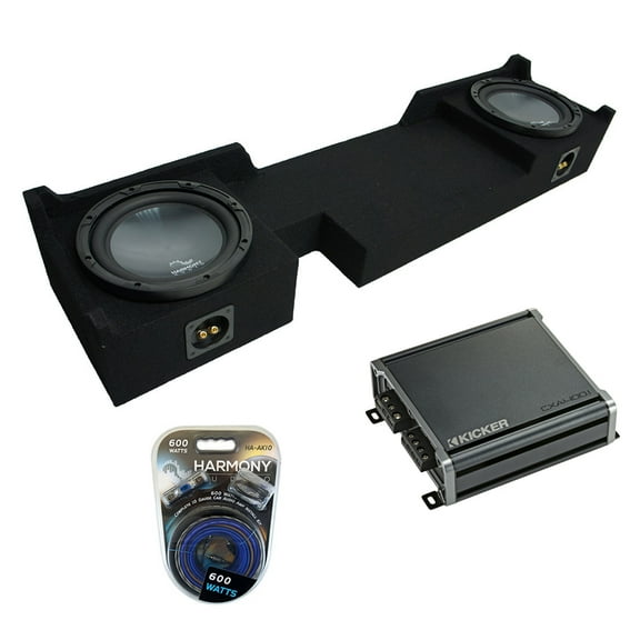 2004-2008 Ford F-150 Super Crew Truck Harmony R104 Dual 10" Sub Box & CXA400.1