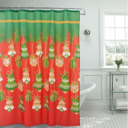Holly Jolly Christmas Shower Curtain Walmart Com