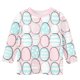 thumbnail image 5 of Blusas y camisas de cuello redondo y manga larga para niños, blusas/camisas de poliéster con estampado de corazones, mangas 3/4 y cuello redondo, elegantes e informales., 5 of 5